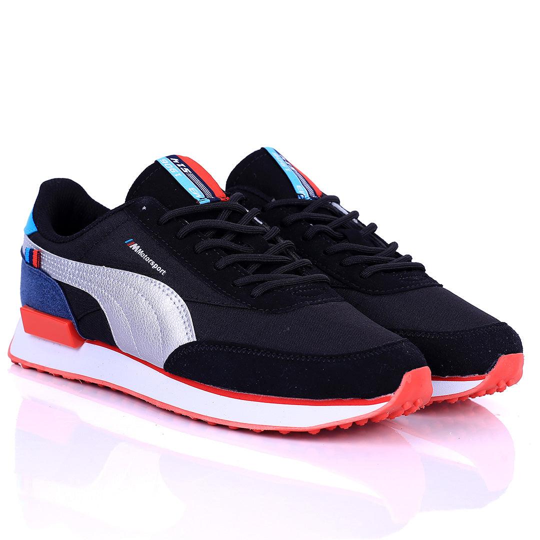 PM Future Rider Low Heel Sneaker -Black - Obeezi.com