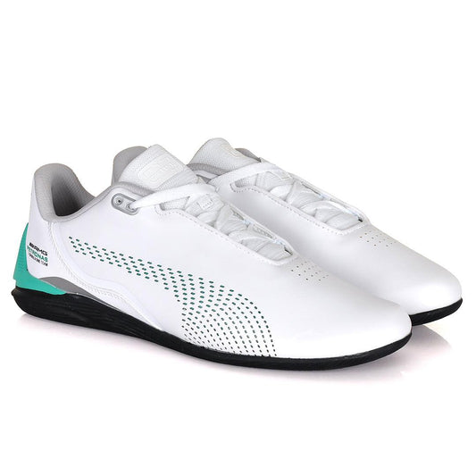 PM Green Drift Cat Decima Motorsport White Sneakers - Obeezi.com