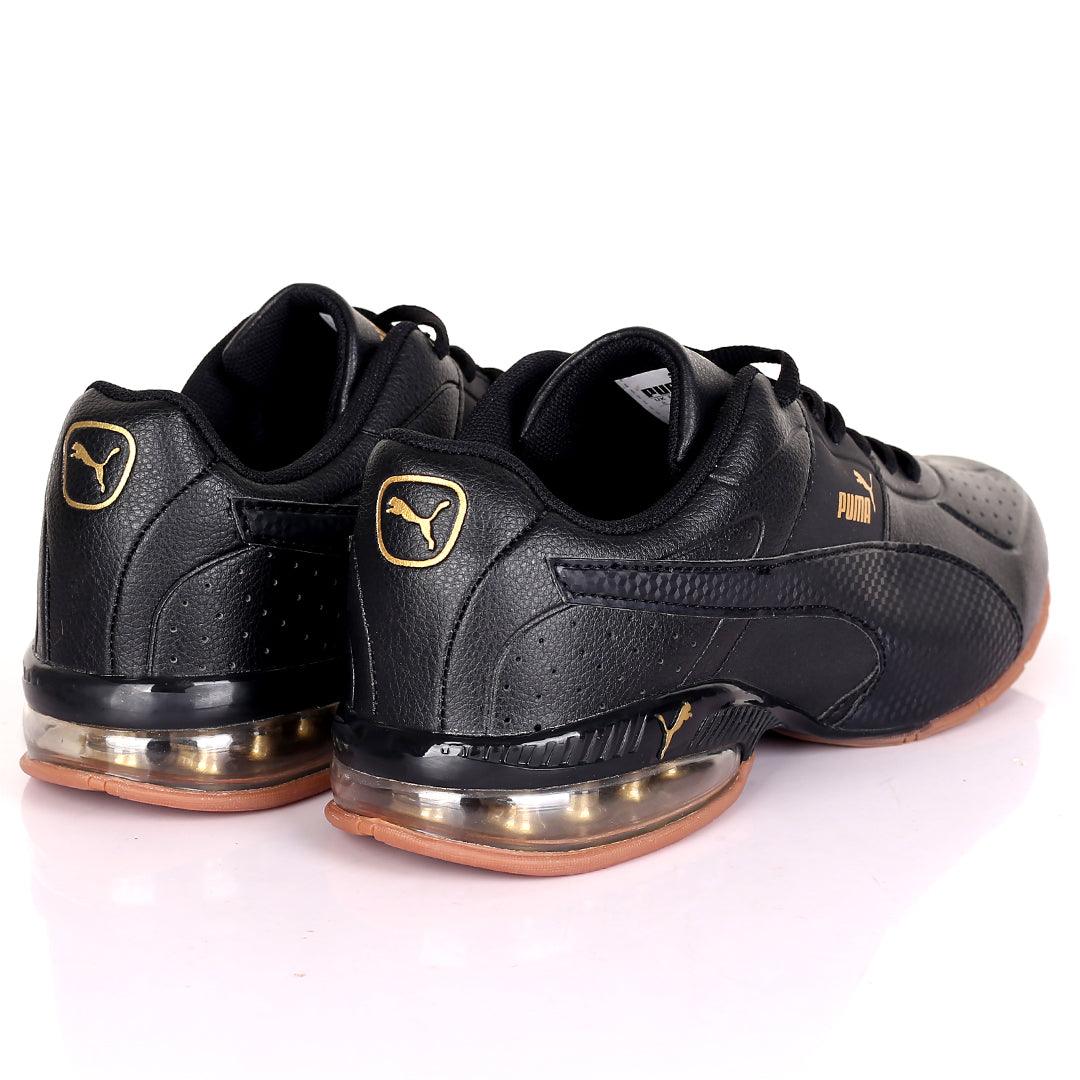 PM Lightweight Black Perf Low Sneakers Designed - Obeezi.com