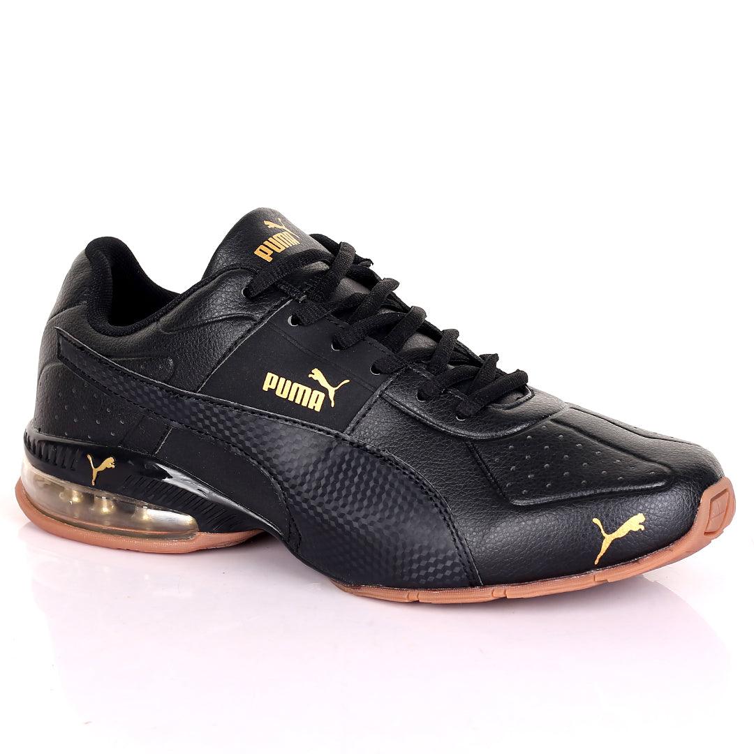 PM Lightweight Black Perf Low Sneakers Designed - Obeezi.com
