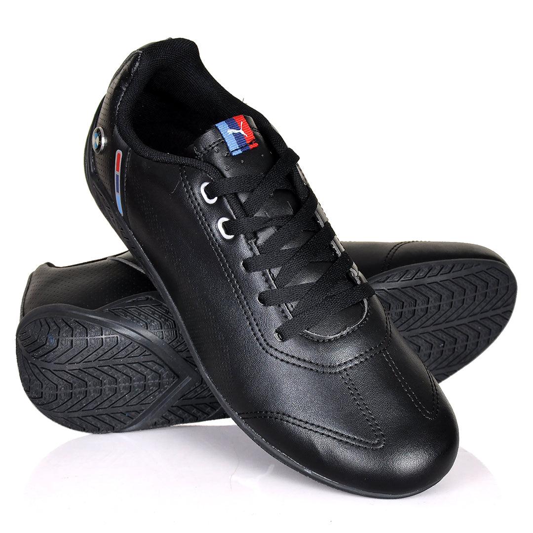 PM Motorsport Side BMW Logo Sneakers - Black - Obeezi.com