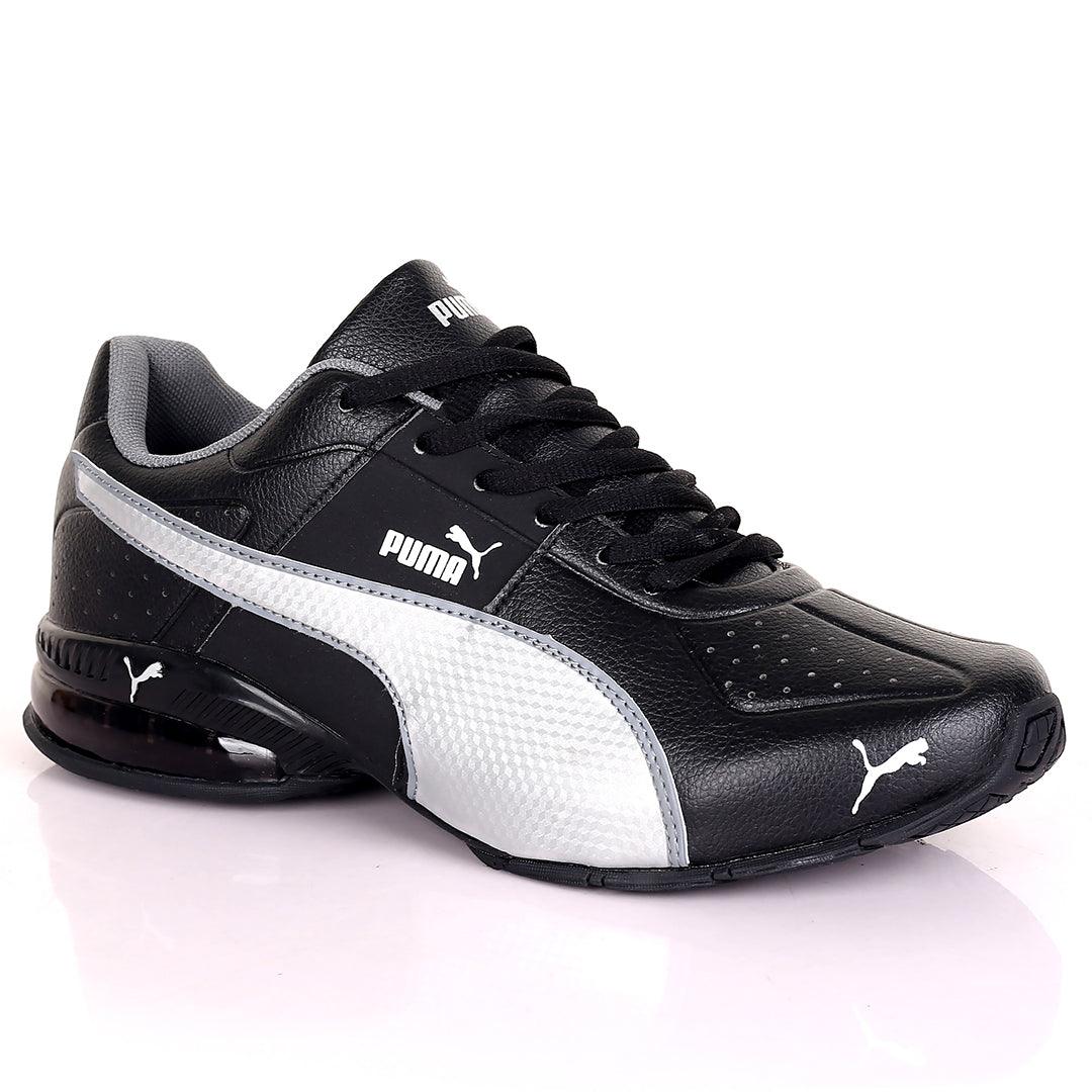 PM Perf Black White Low Sneakers Designed - - Obeezi.com