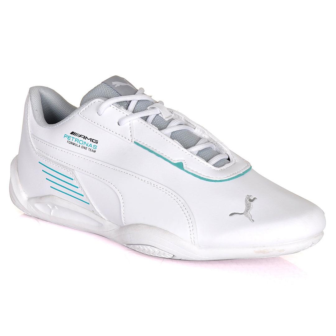 PM Petronas Motorsport Benz Logo Sneakers- White - Obeezi.com