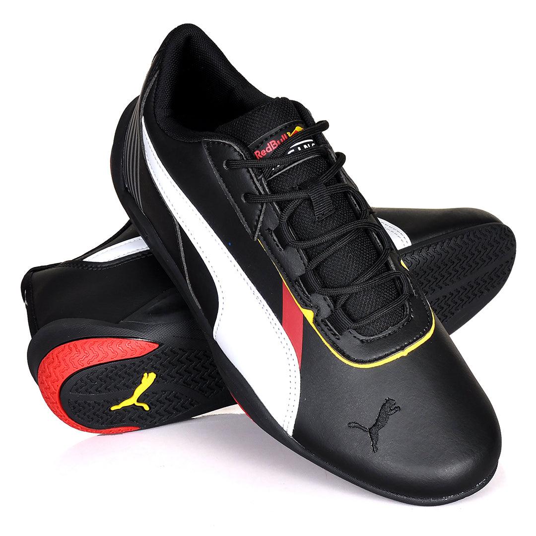 PM Red Bull Racing Logo Designed Sneakers -Black - Obeezi.com