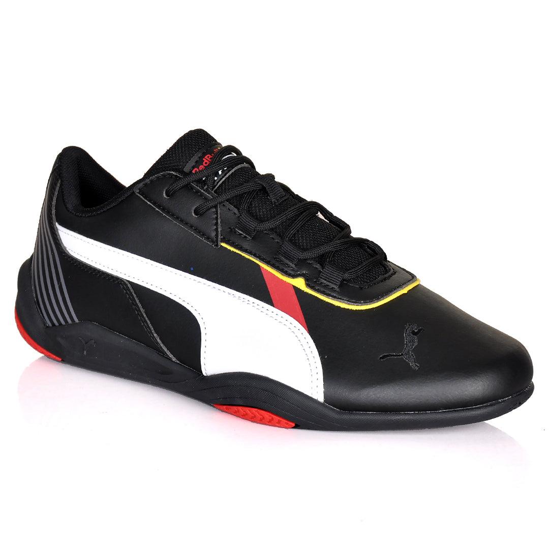 PM Red Bull Racing Logo Designed Sneakers -Black - Obeezi.com