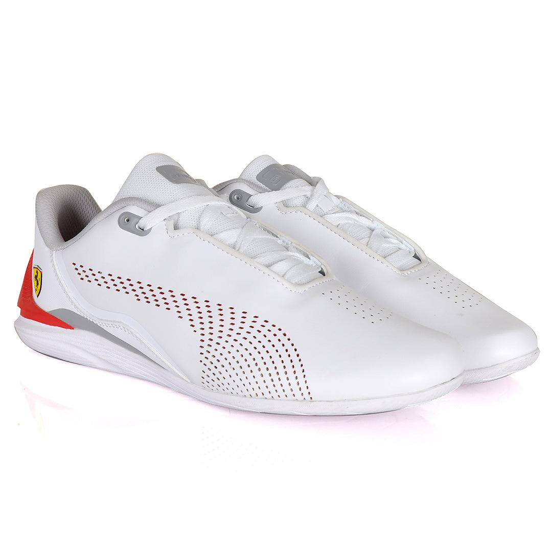 PM Red Drift Cat Decima Motorsport White Sneakers - Obeezi.com