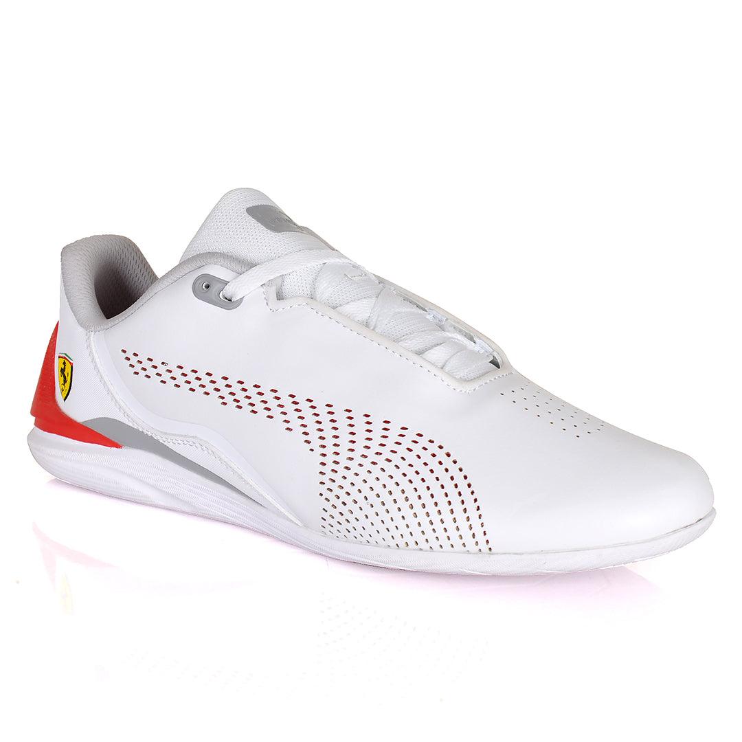 PM Red Drift Cat Decima Motorsport White Sneakers - Obeezi.com