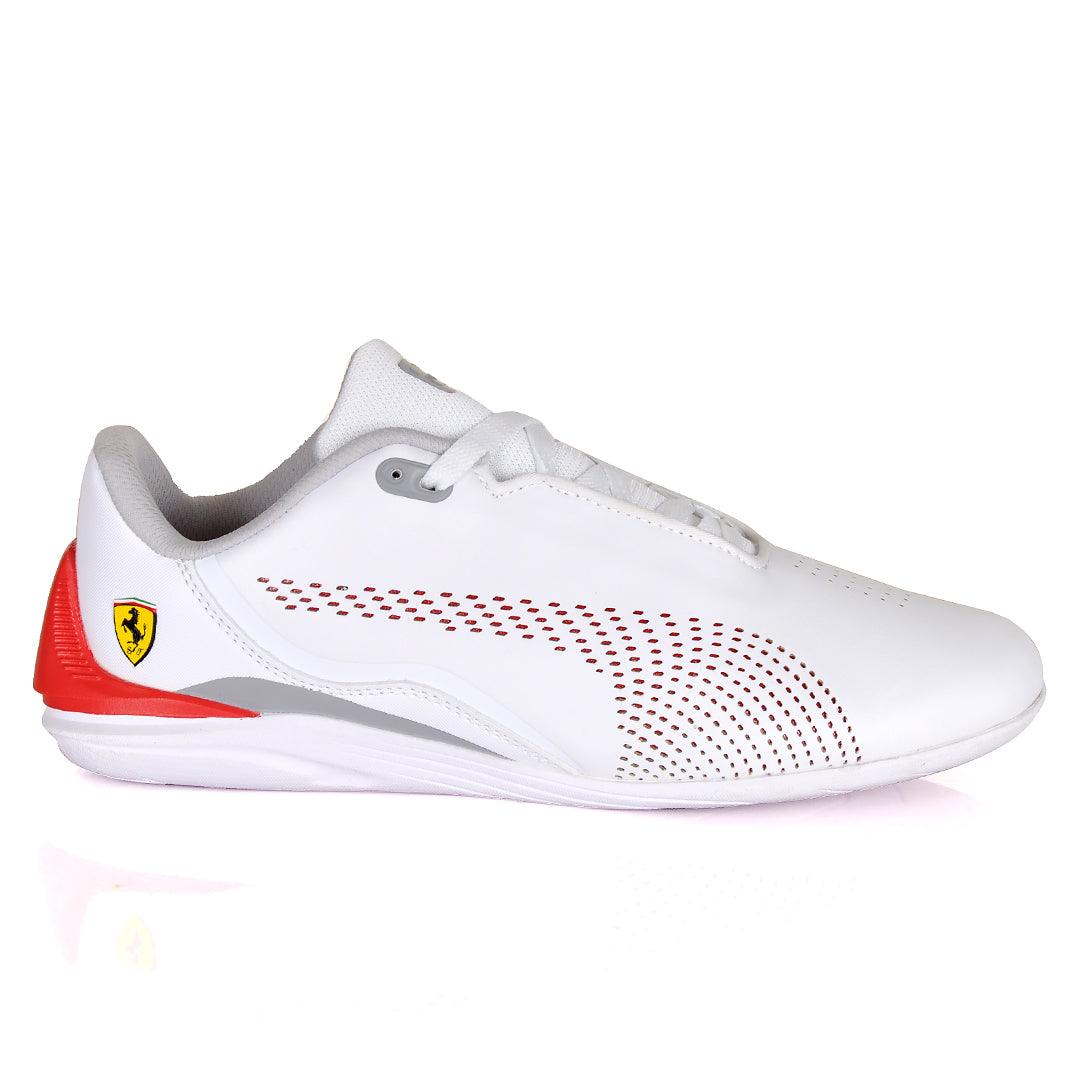 PM Red Drift Cat Decima Motorsport White Sneakers - Obeezi.com