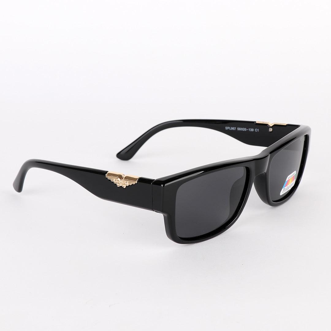 Police Polarized Gold Metal Black Sunglasses - Obeezi.com