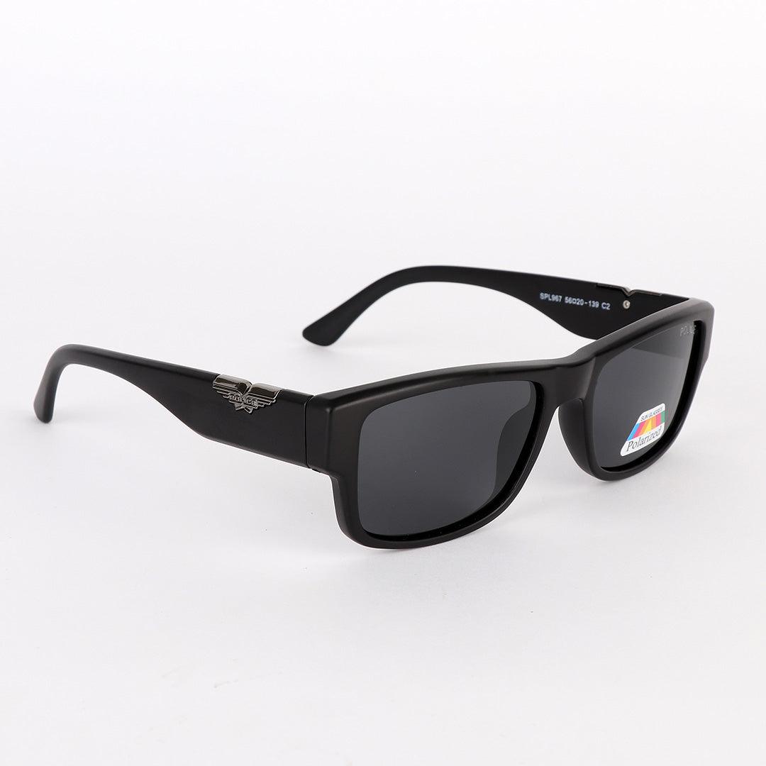 Police Polarized Silver Metal Black Sunglasses - Obeezi.com