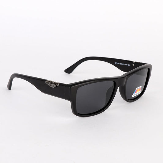 Police Polarized Silver Metal Black Sunglasses - Obeezi.com
