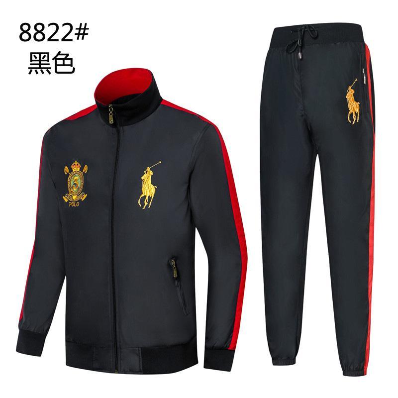 Polo PRLCCR Big Pony Black And Red Sport Tracksuit - Obeezi