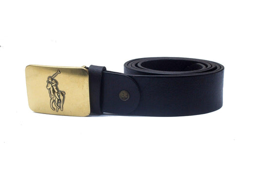 Polo Ralph Dark Brown Leather Belt - Obeezi.com