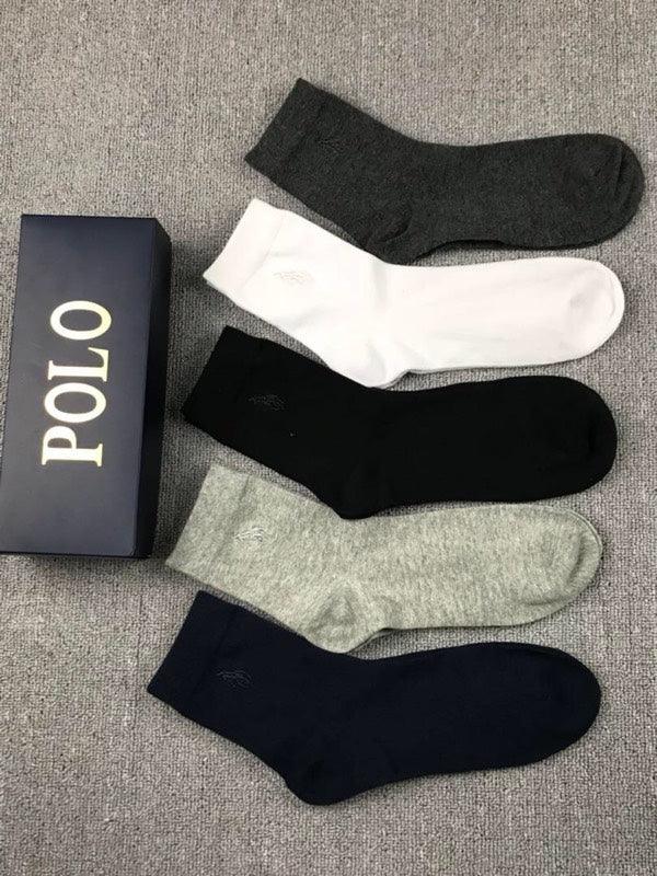 Polo Ralph Lauren Formal Black White Grey Ash Socks - Obeezi.com