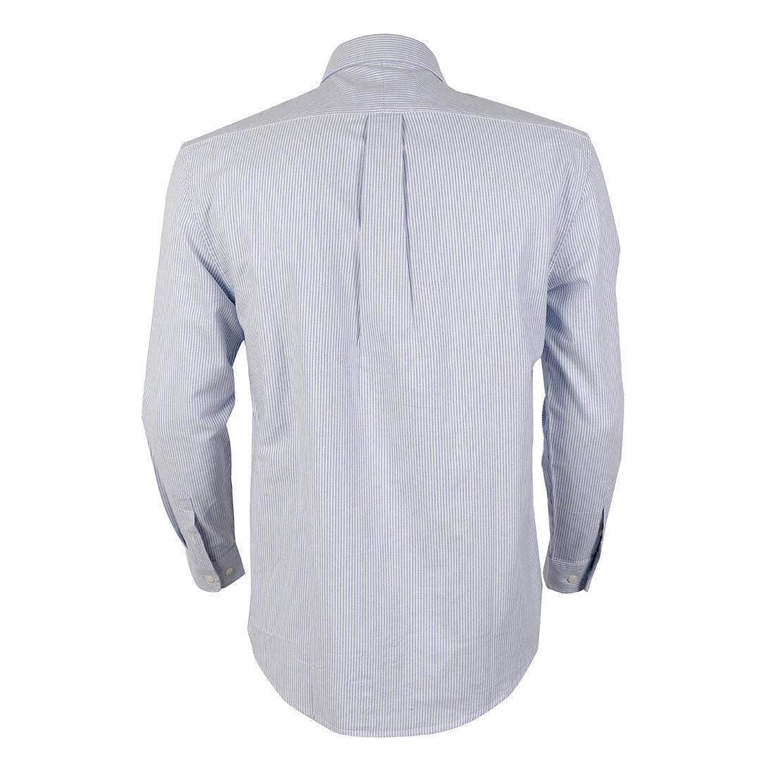 Polo Ralph Lauren Striped Standard-Fit Shirt Blue Strip For Men - Obeezi