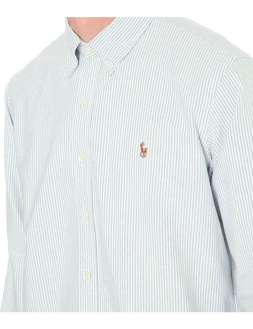Polo Ralph Lauren Striped Standard-Fit Shirt Blue Strip For Men - Obeezi