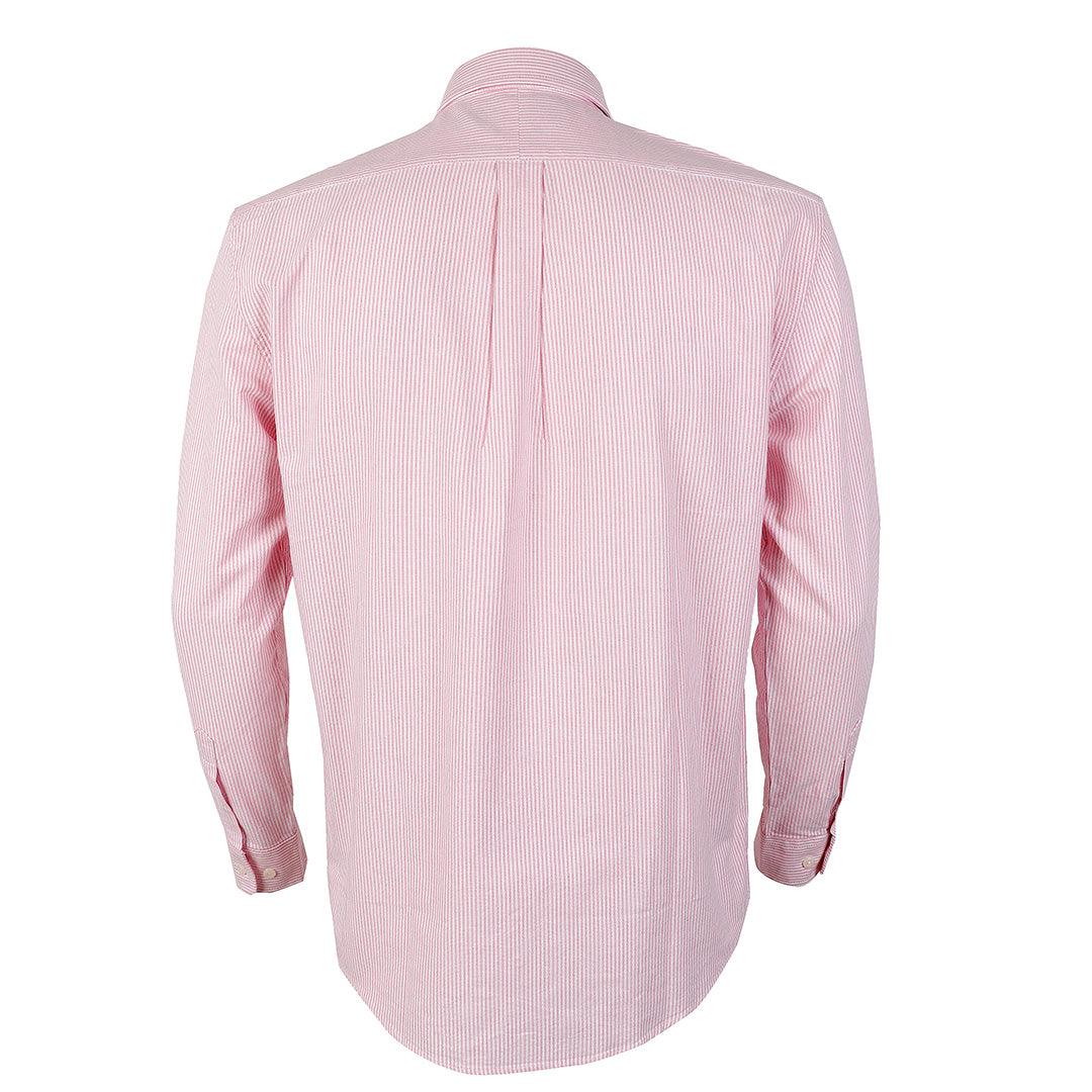 Polo Ralph Lauren Striped Standard-Fit Shirt Pink Strip For Men - Obeezi