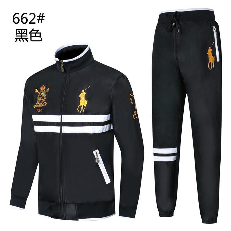 Polo RL With Big Pony And Touch Of White Tracksuit -Black - Obeezi