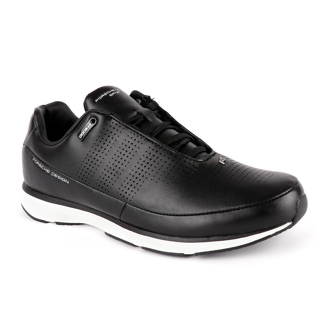 Porsche Design Black and White Running Sneaker - Obeezi