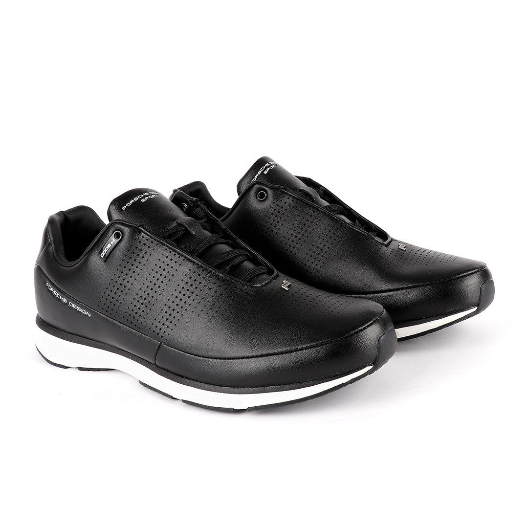 Porsche Design Black and White Running Sneaker - Obeezi