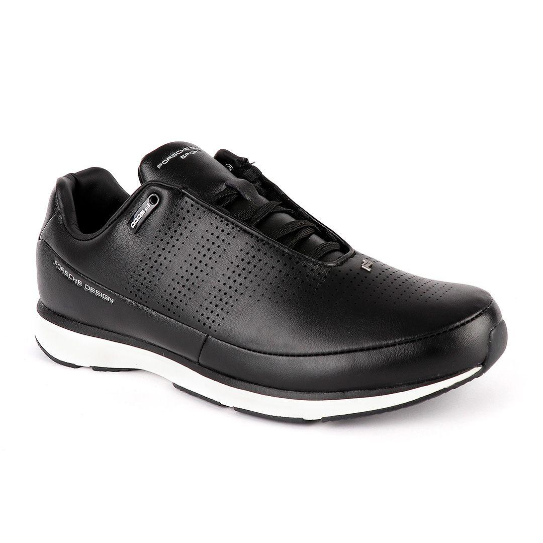 Porsche Design Black and White Running Sneaker - Obeezi