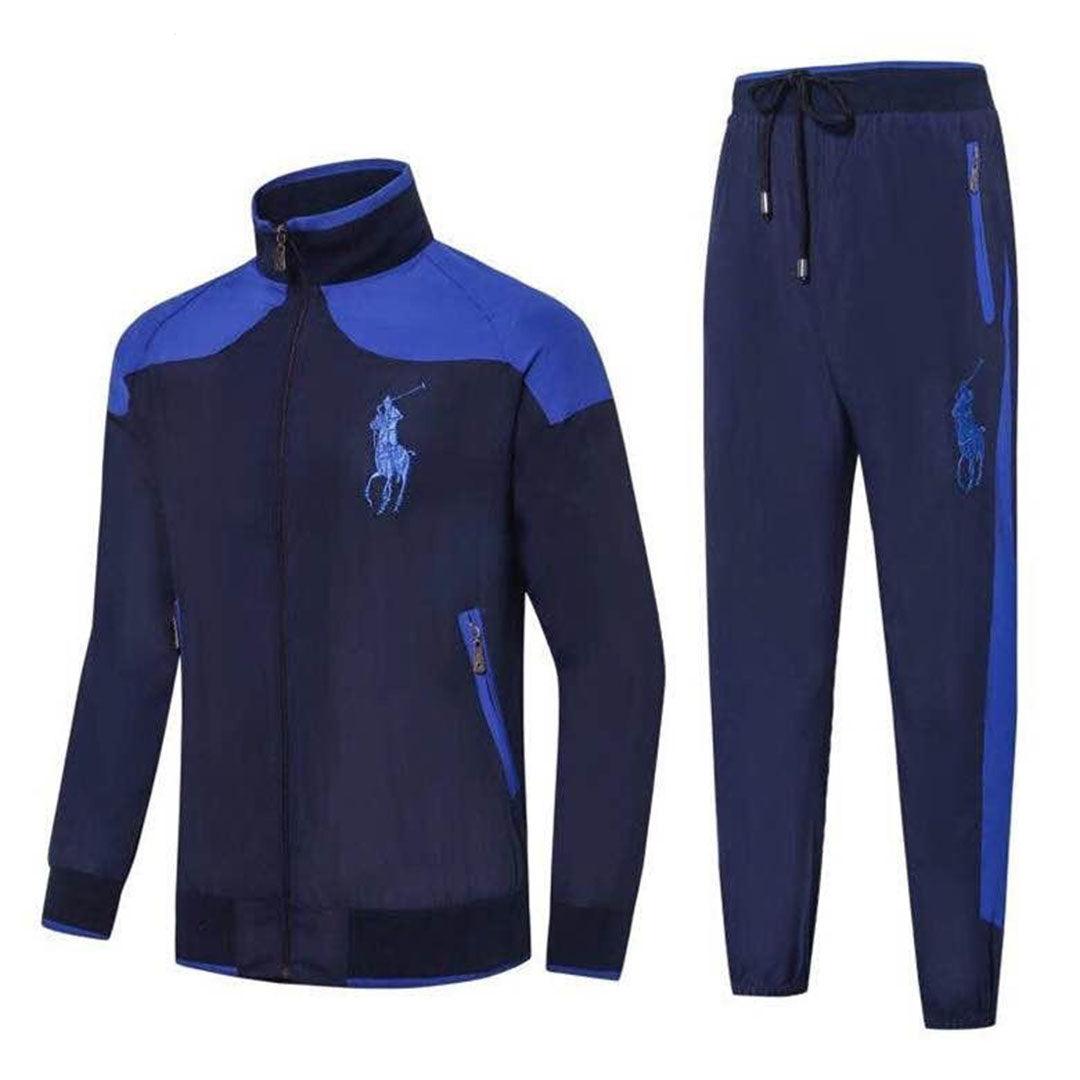 Prl Big Pony Logo Design Deep Blue Tracksuit - Obeezi
