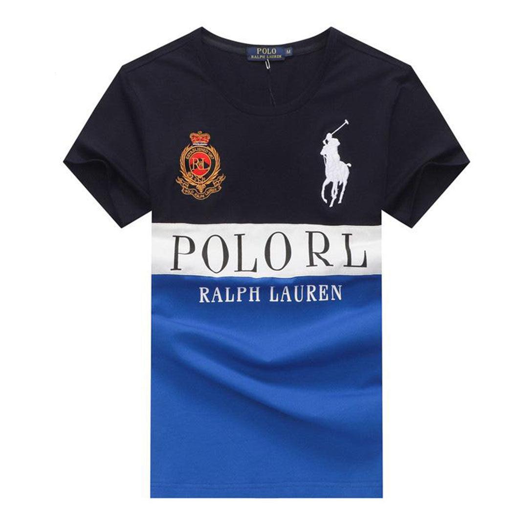 PRL Boldly Crested Dry-Fit Blue T-shirt - Obeezi