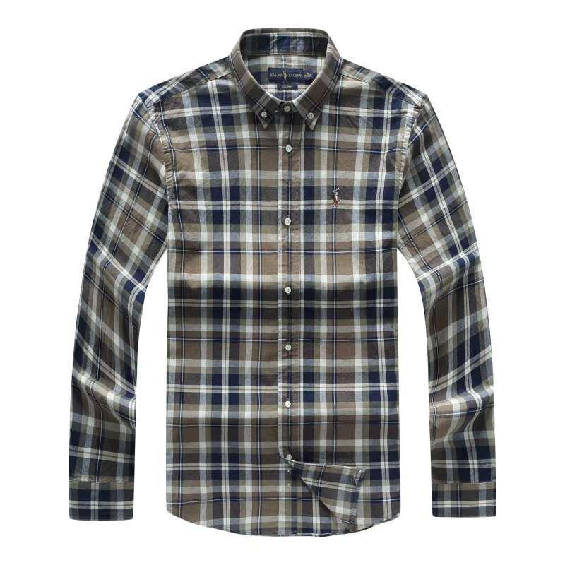 PRL Checkered Black Grey Custom Long sleeve Shirt - Obeezi