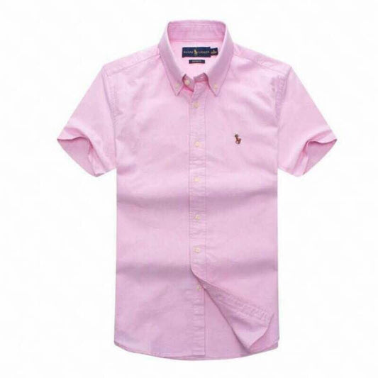PRL Classic Fit Pony Logo Shortsleeve Shirt - Pink - Obeezi