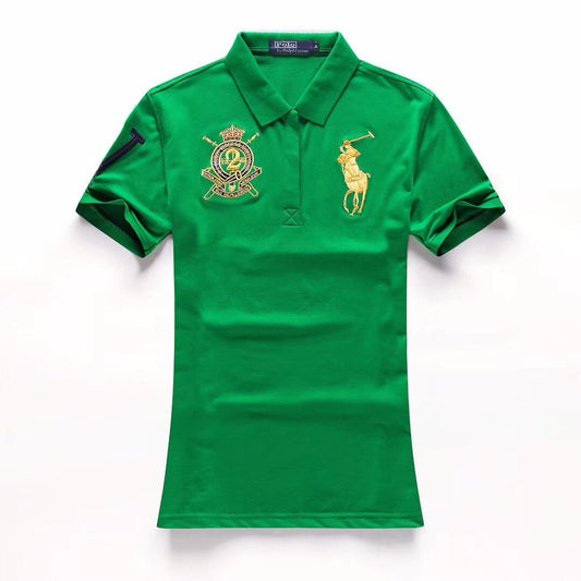 PRL Club Big Pony Ladies Custom Green polo Shirt - Obeezi