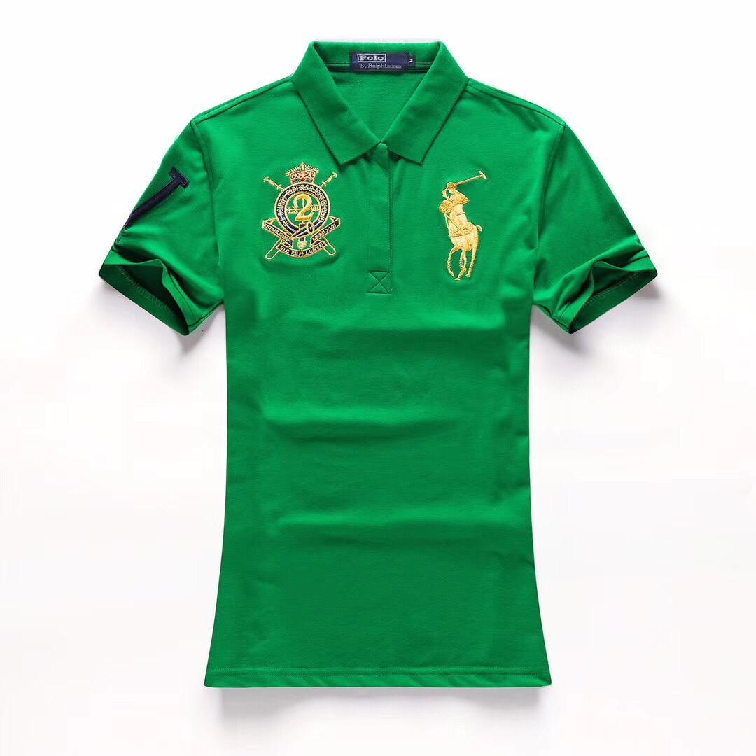 PRL Club Big Pony Ladies Custom Green polo Shirt - Obeezi