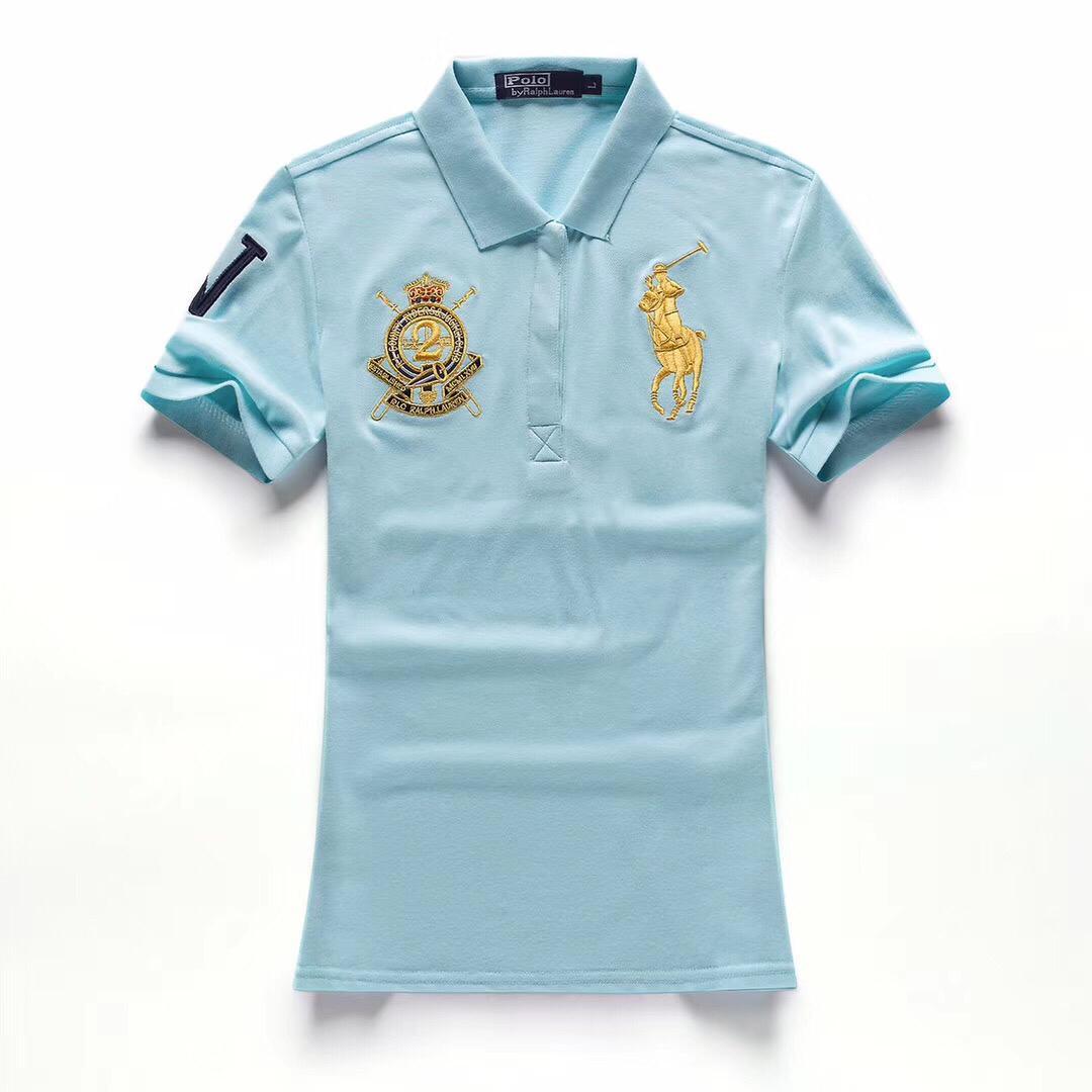 PRL Club Big Pony Ladies Custom Turquoise Blue polo - Obeezi