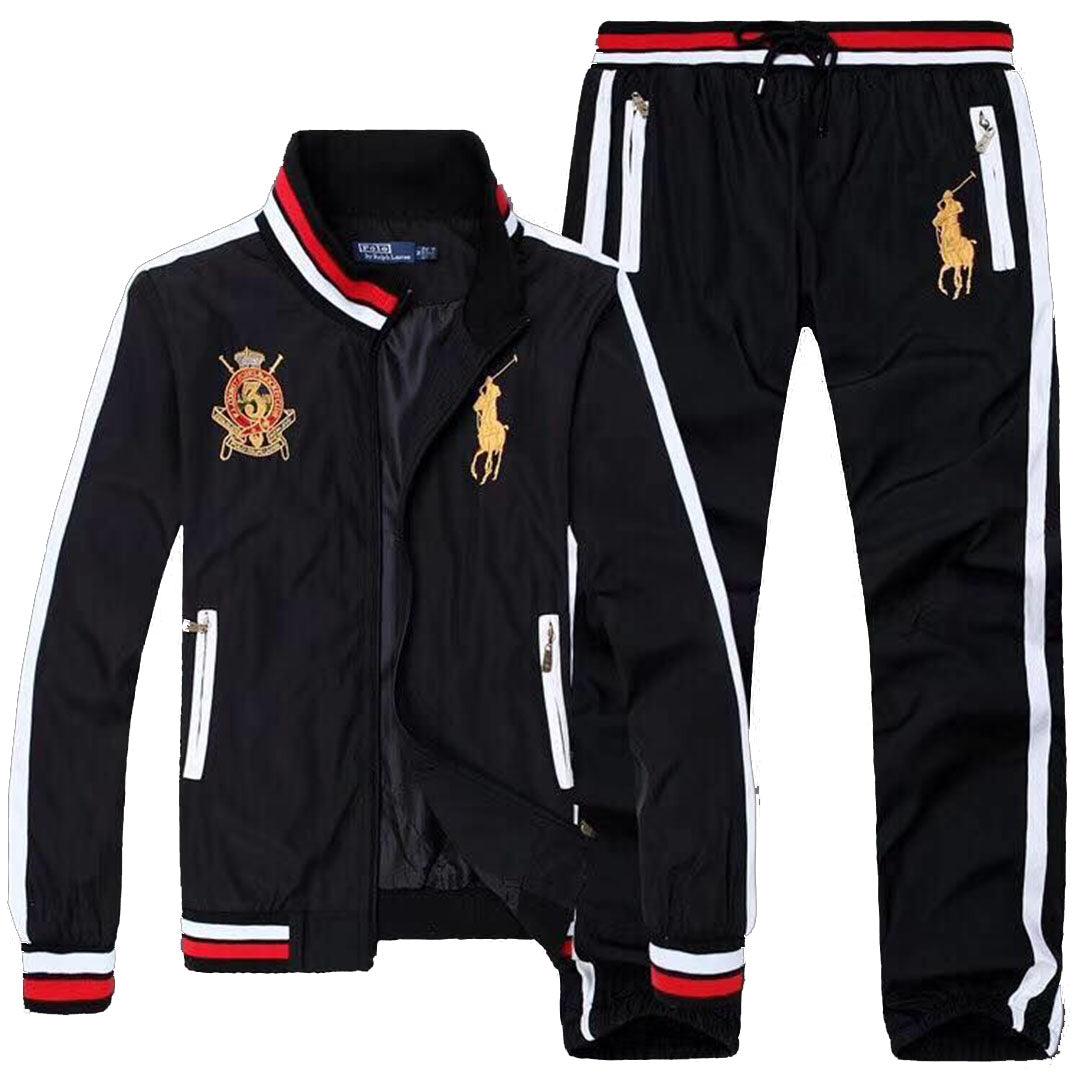 PRL County Riders Club Tracksuits With Big Pony -Black - Obeezi