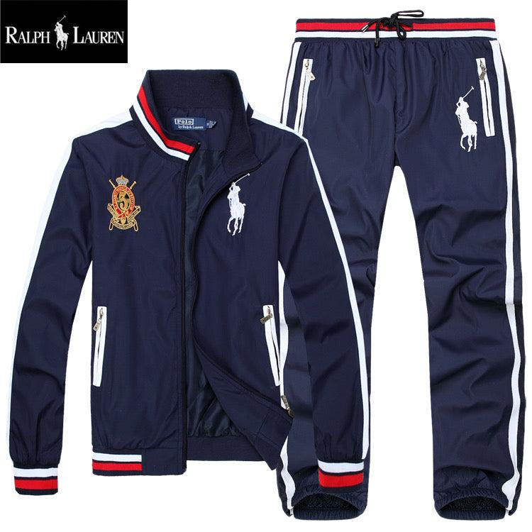 PRL County Riders Club White Big Pony NavyBlue Tracksuit - Obeezi