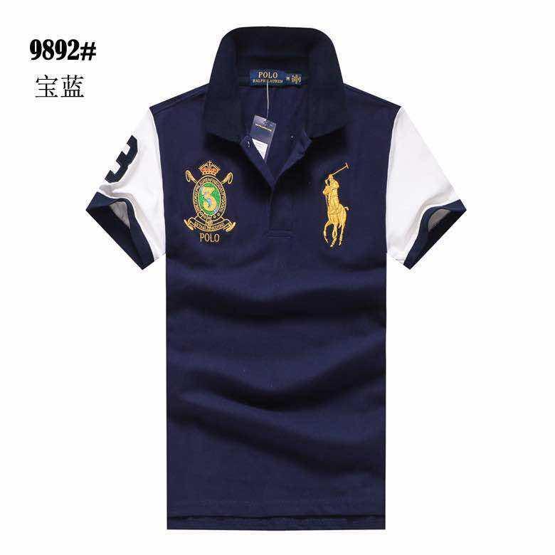 PRL Custom Fit Crown Big Pony 1967 NavyBlue polo Shirt - Obeezi