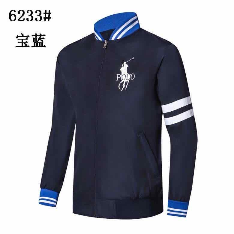Prl Double White Strap Hand Design Navy Blue Jacket Tracksuit - Obeezi
