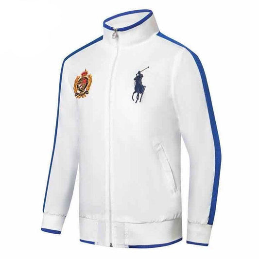 Prl Est Mcmlxv11 Badge And Logo Design White Jacket Tracksuit - Obeezi