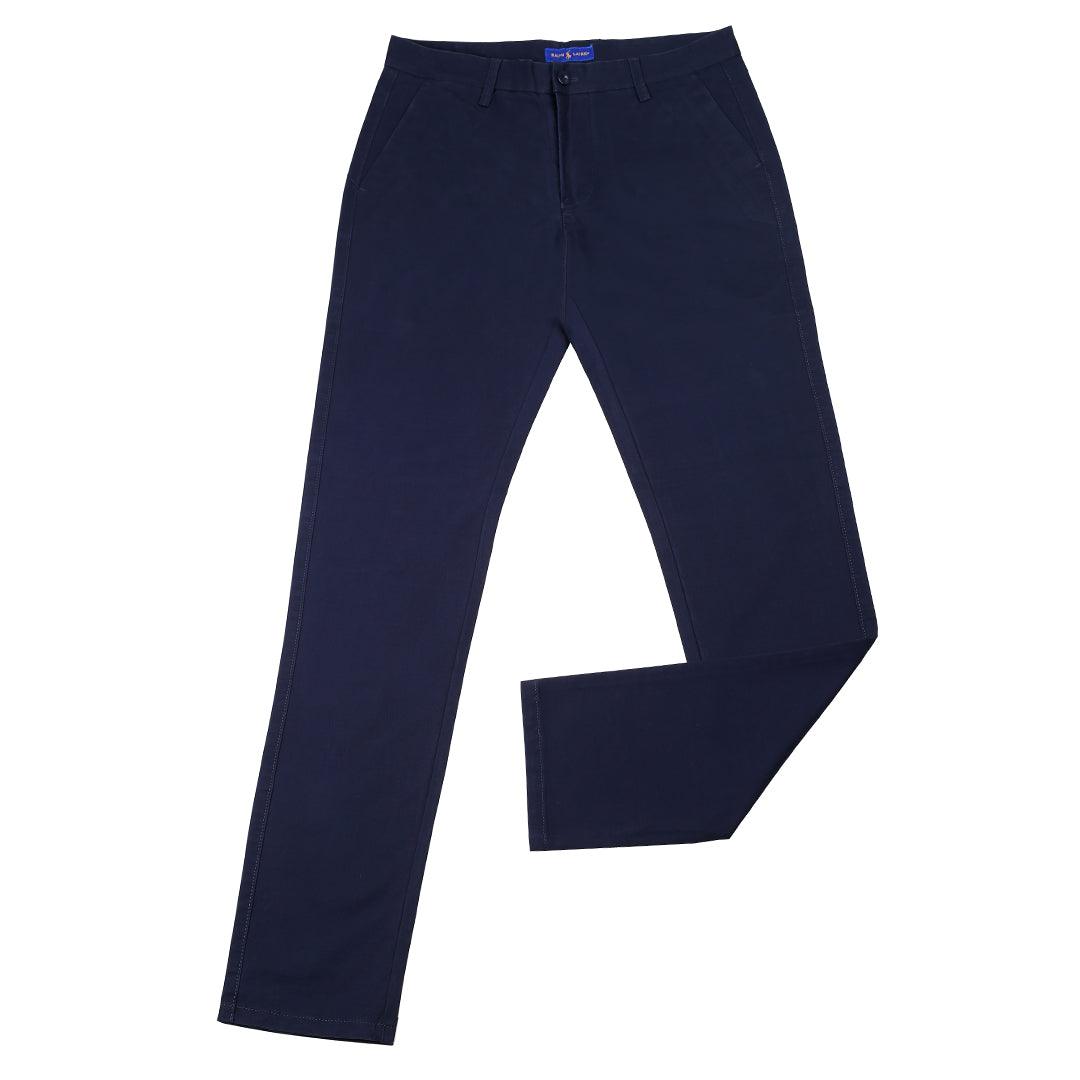 PRL Fashion Custom Fit Mesh Chinos-Blue - Obeezi.com