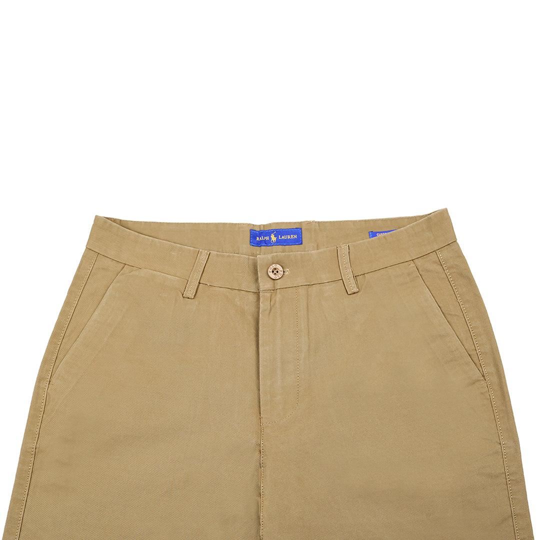 PRL Fashion Custom Fit Mesh Chinos-Brown - Obeezi.com