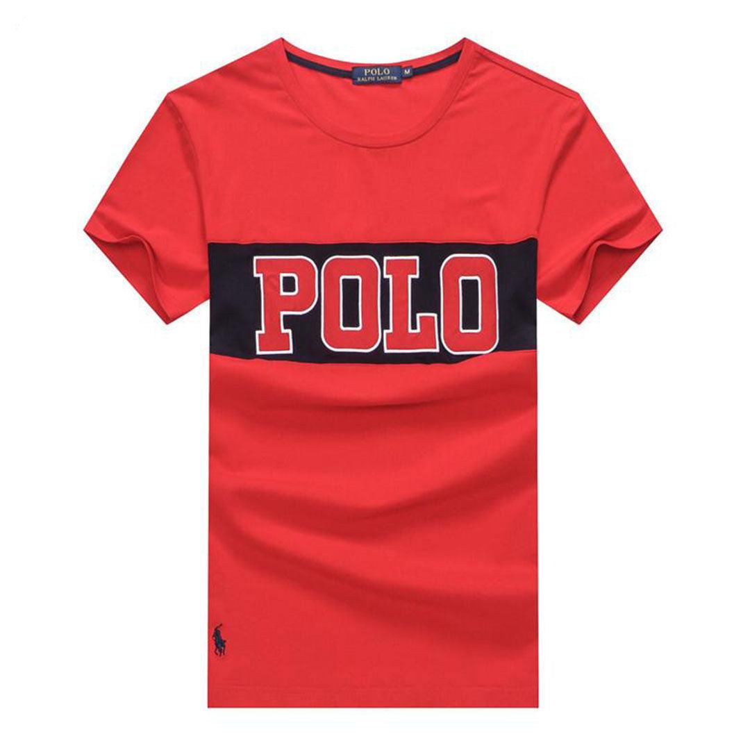 PRL Fashionable Cotton Red T-shirt - Obeezi