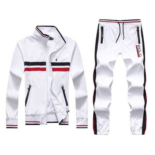 PRL Fashionable POLO Track Suit- White - Obeezi