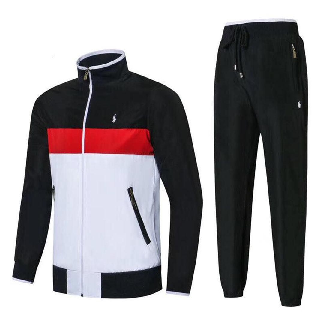 PRL Fashionable Small Pony Track Suit- Black and Red - Obeezi