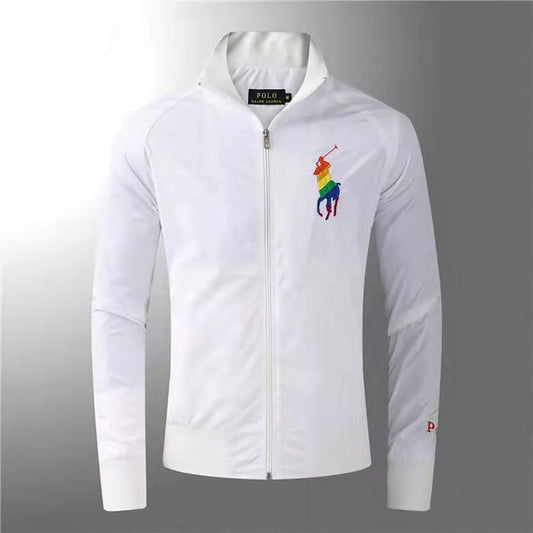 PRL Logo Embroided Designed White Jacket - Obeezi.com