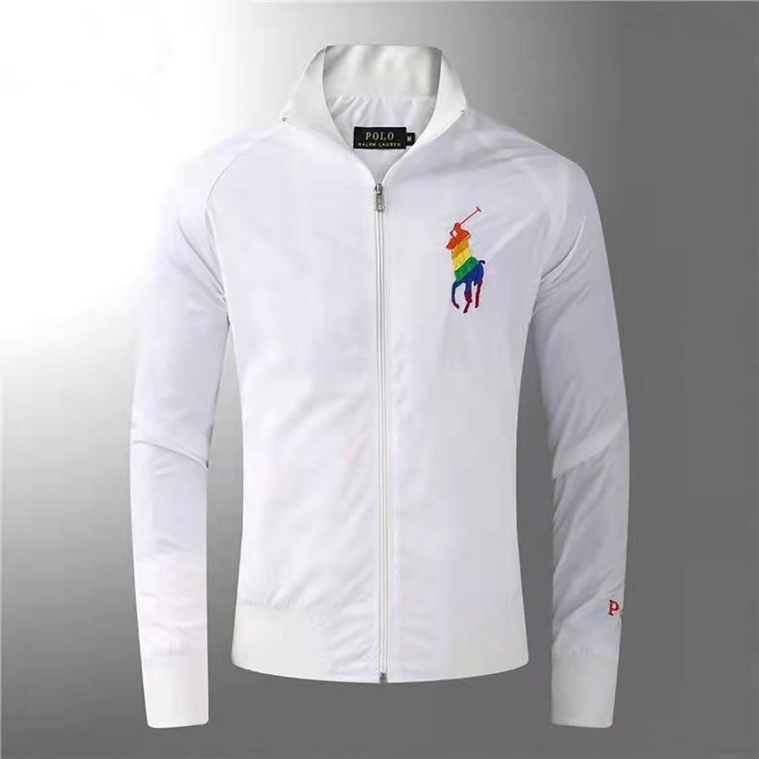 PRL Logo Embroided Designed White Jacket - Obeezi.com