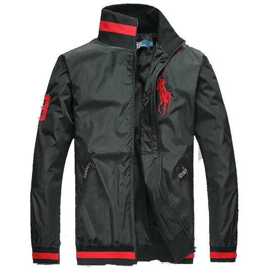 PRL Men's Black Longsleeves Track Jacket - Obeezi