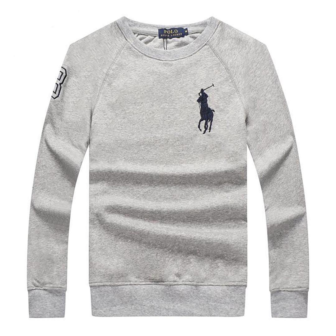 PRL Men's Lighter Weight Sweat Shirt - Ash - Obeezi.com