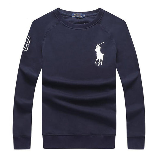 PRL Men's Lighter Weight Sweat Shirt - Navy Blue - Obeezi.com