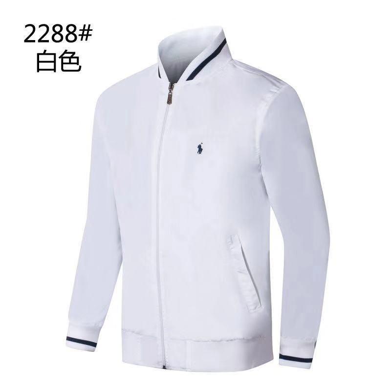 PRL Men's White Small Pony Longsleeves Track Jacket - Obeezi