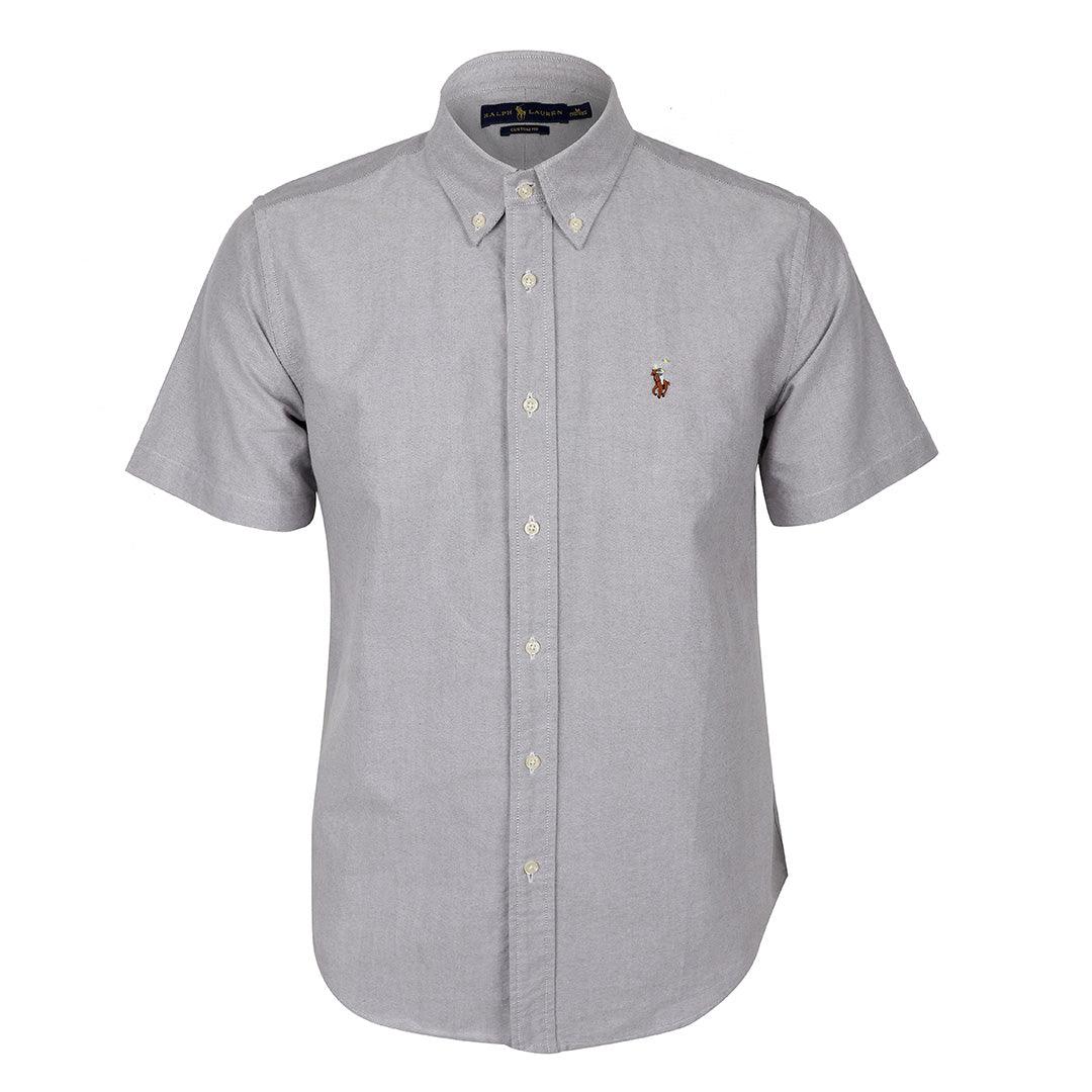 PRL Plain Grey Custom Shortsleeve Shirt - Obeezi