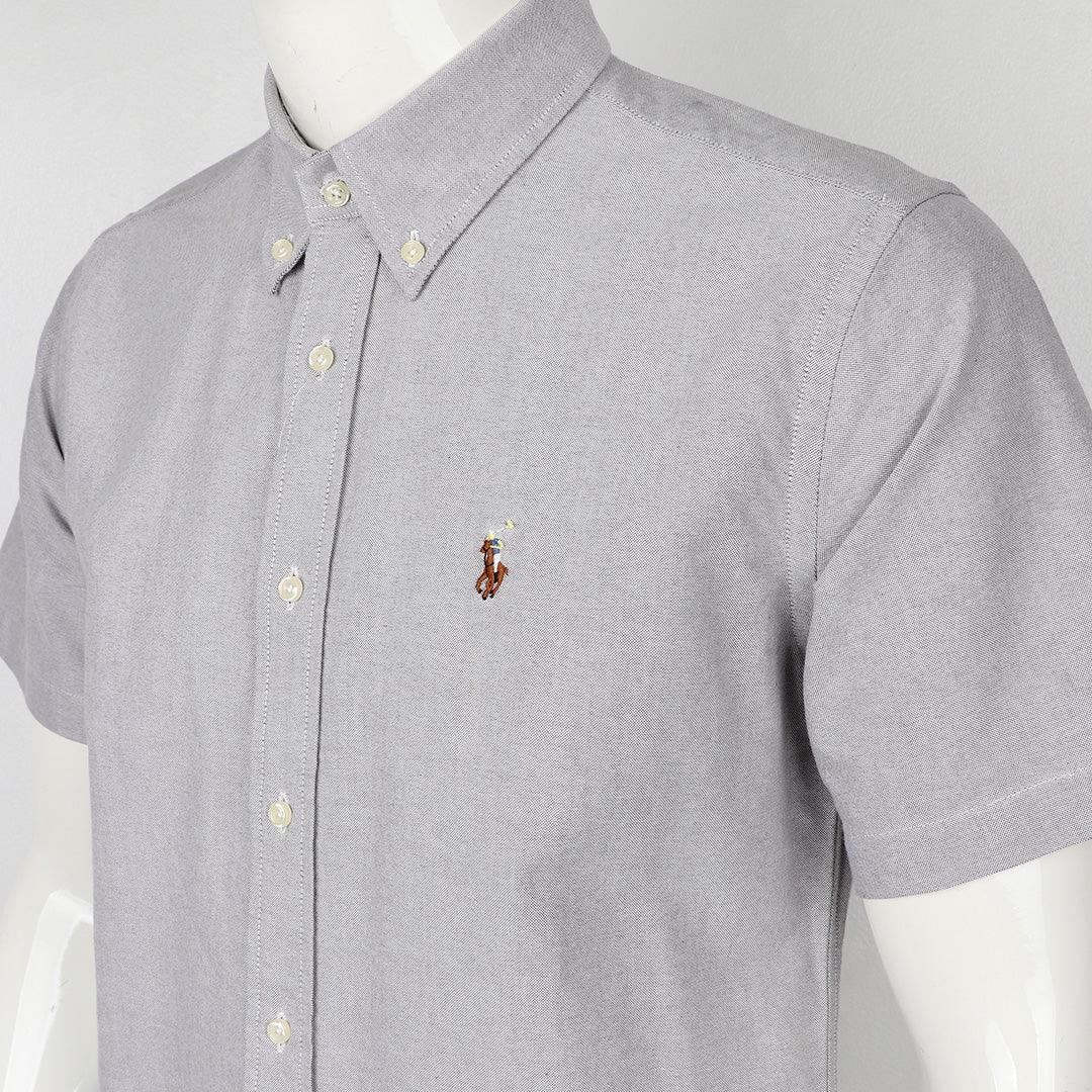 PRL Plain Grey Custom Shortsleeve Shirt - Obeezi